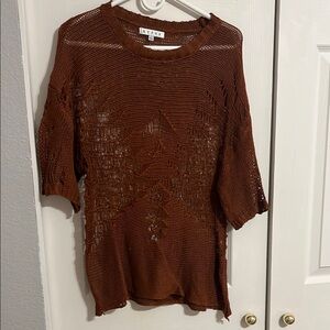 HYFVE Rust Knit Top